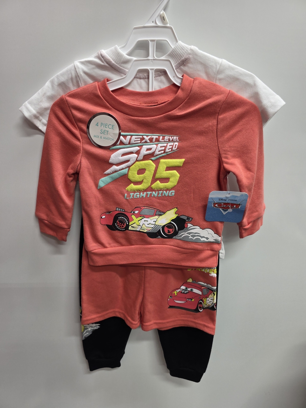 Disney Coral and Black Lightning McQueen 4-Piece Play Set